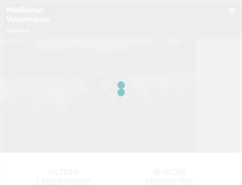 Tablet Screenshot of medicinasveterinarias.com